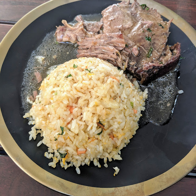Roast Beef with Fried Rice