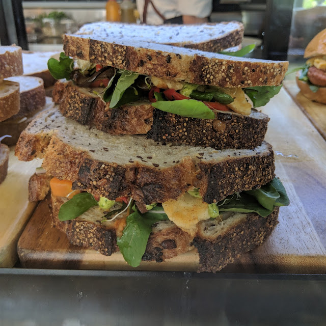 Haloumi and Roast Veg Sandwiches