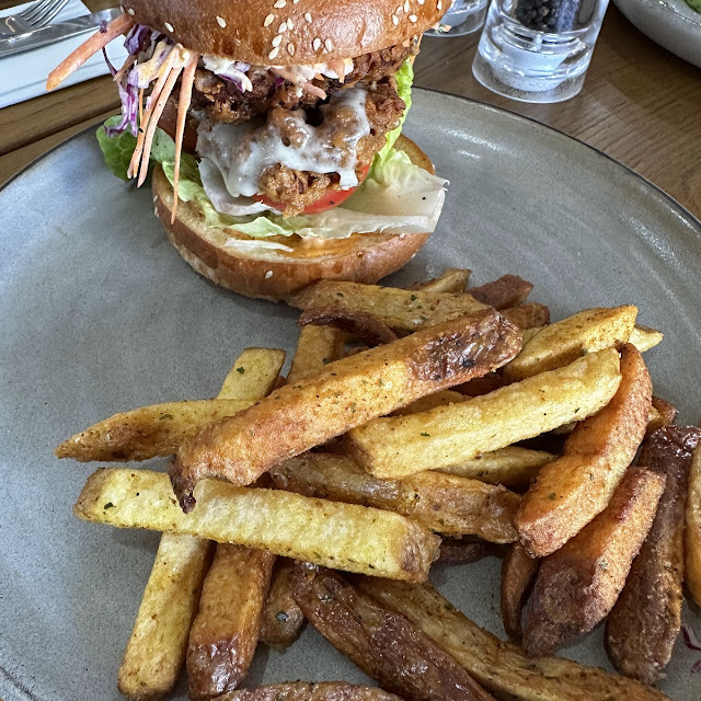 Chicken Burger and Chips
