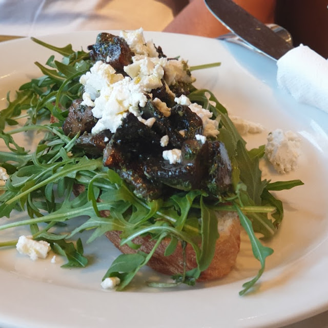 Pesto Mushrooms on Ciabiatta