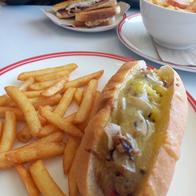 Loaded Hot Dog and Fries