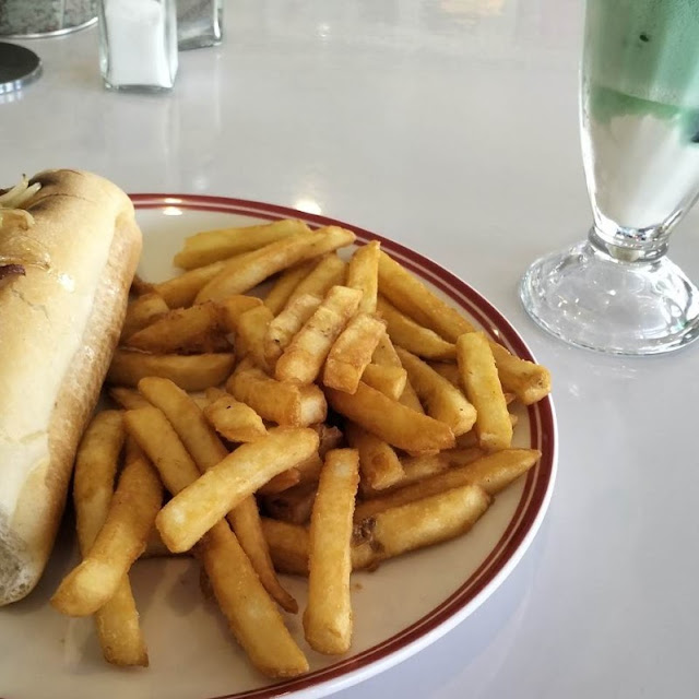 Hot Dog and Fries with Cheese