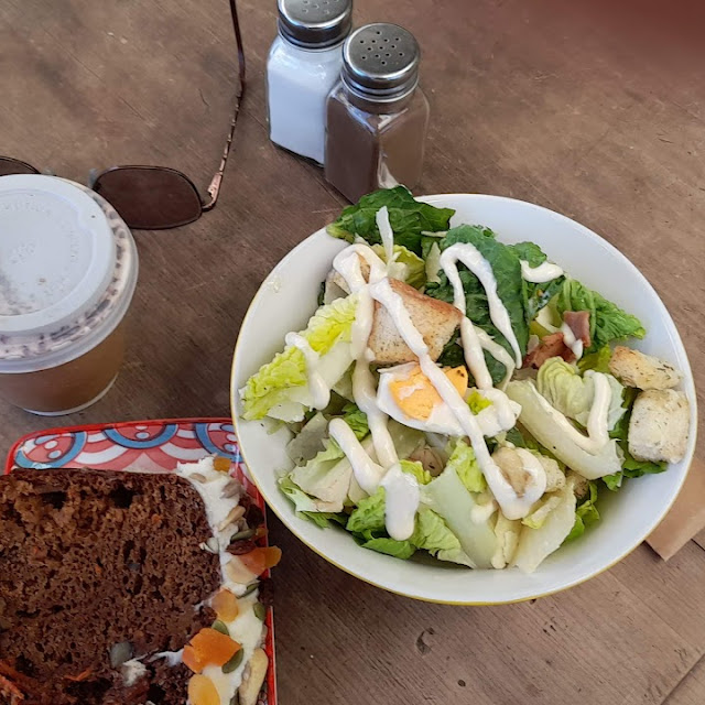 Caesar Salad with Carrot Cake