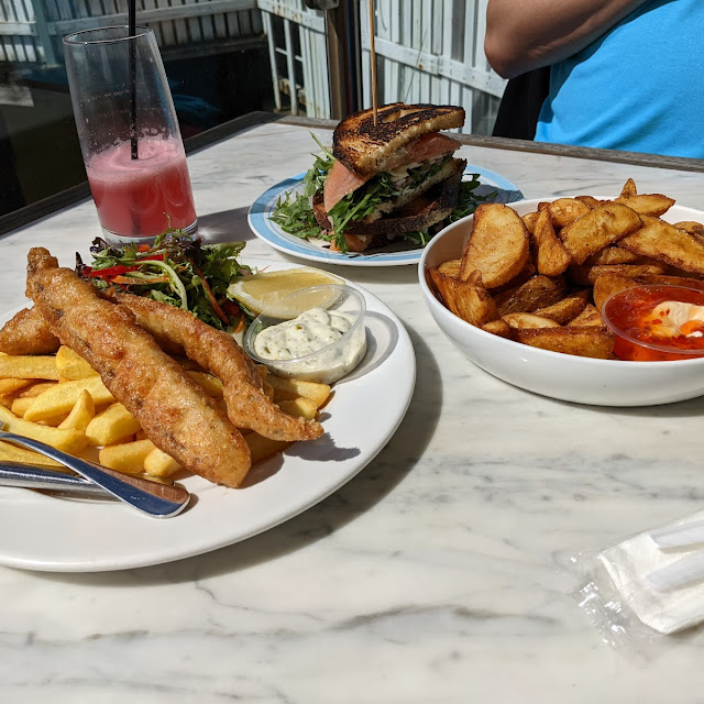 Fish and Chips Smoked Salmon Sando Wedges
